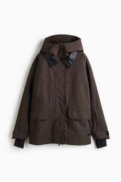 H&M Лыжная куртка с воротником ThermoMove™, темно-коричневый