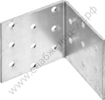 ЗУБР УКА-2.0 60х60х60 х 2 мм, равносторонний крепежный уголок, цинк (310206-060-060)
