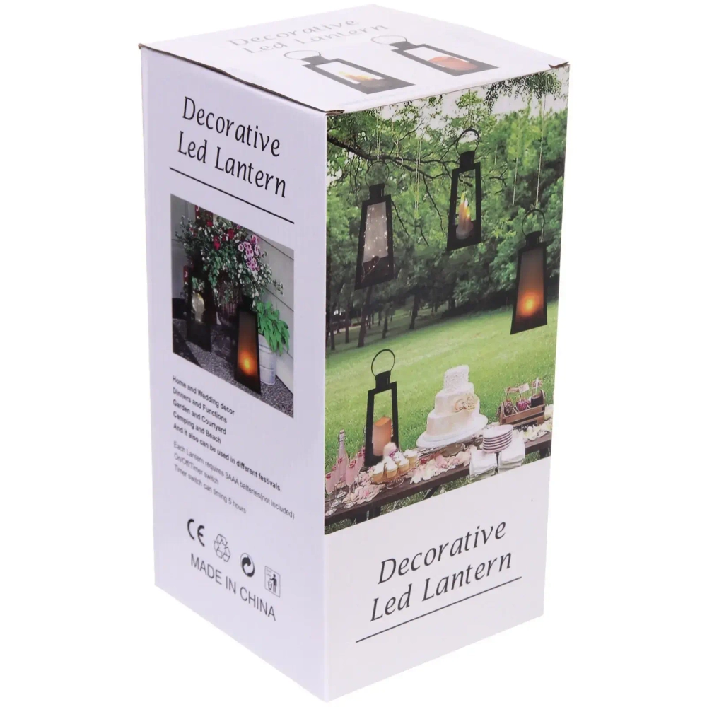 Сувенир с подсветкой «Пламя» 13*13*26 см (работает от 3*ААА), Черный