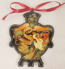 Сувенир "Самовар" с росписью Палех в подарочном футляре