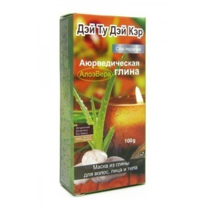 Маска из глины Day 2 Day Care для волос, лица и тела Роза Спа-терапия, 100 гр