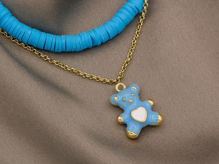 Подвеска Мишка, эмаль