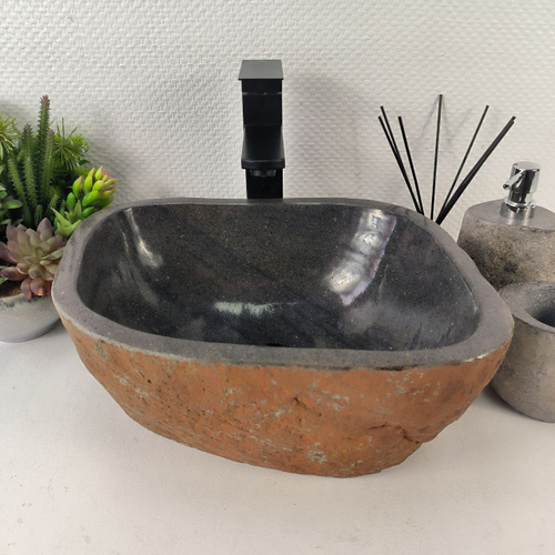 Раковина из речного камня RS-65447 38*31*16 0855