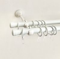 Карнизы кованые для штор  d19 мм двухрядные, цвет белый
