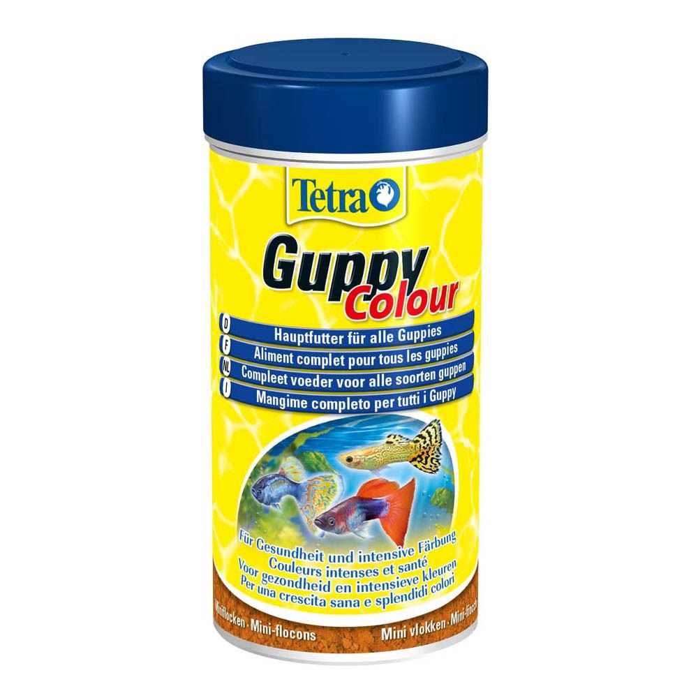 Tetra Guppy Colour Flakes - корм для гуппи для усиления окраса (хлопья)