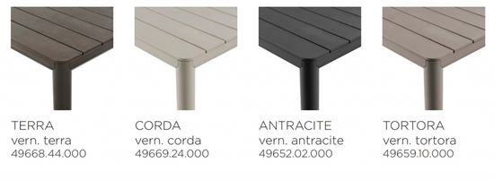 Стол пластиковый раздвижной Tevere 210 бежевый Nardi Италия