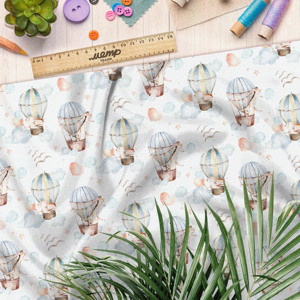 Ткань поплин воздушные шары