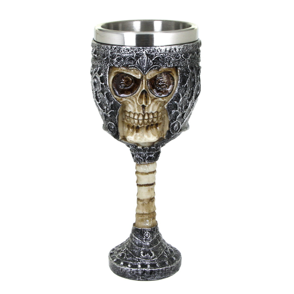 Бокал Череп в шлеме 19 см