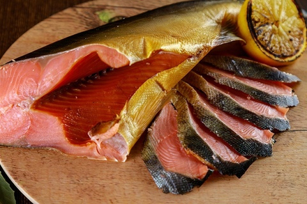 Горбуша холодного копчения(100гр)