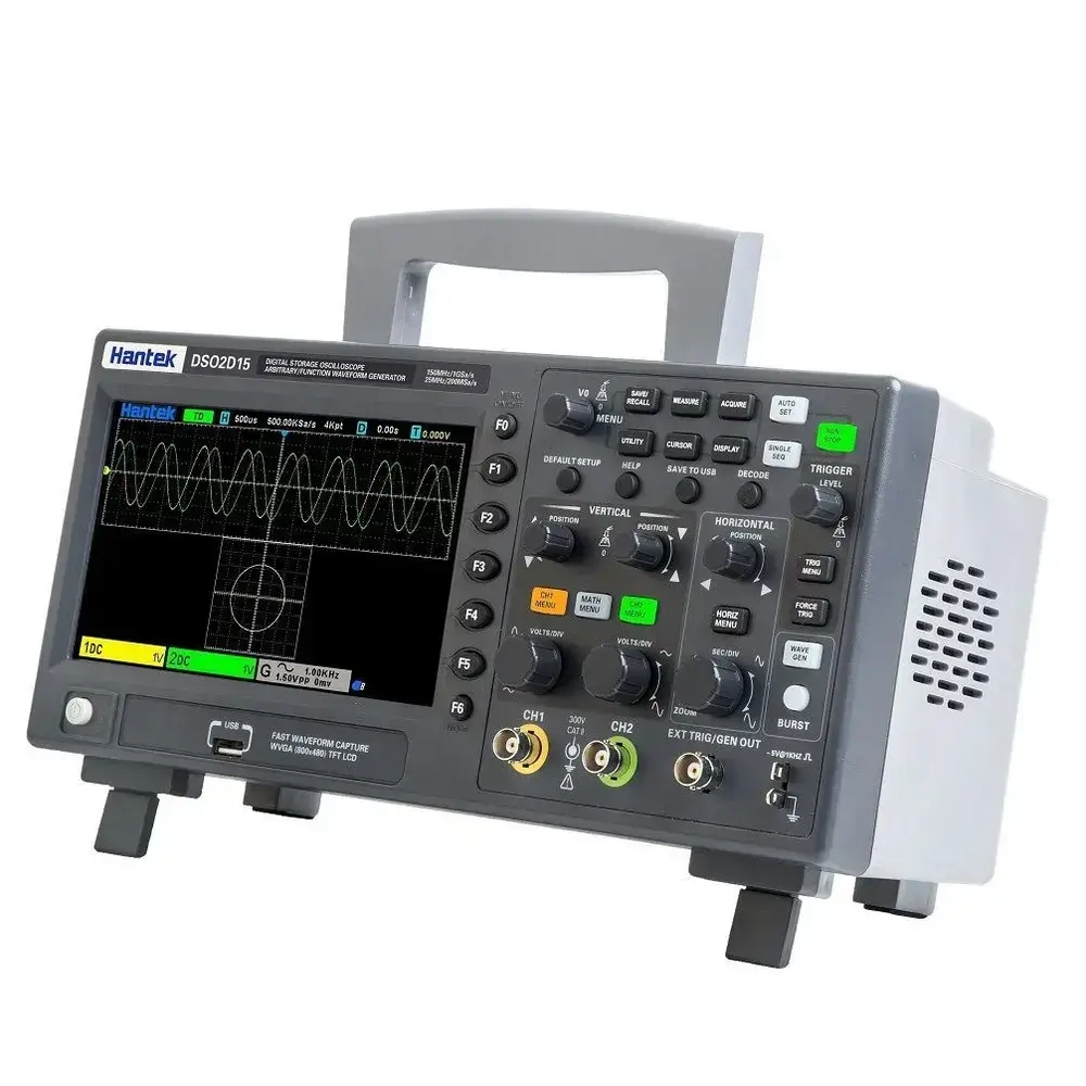 Цифровой осциллограф Hantek DSO2D15 2 канала 150 МГц