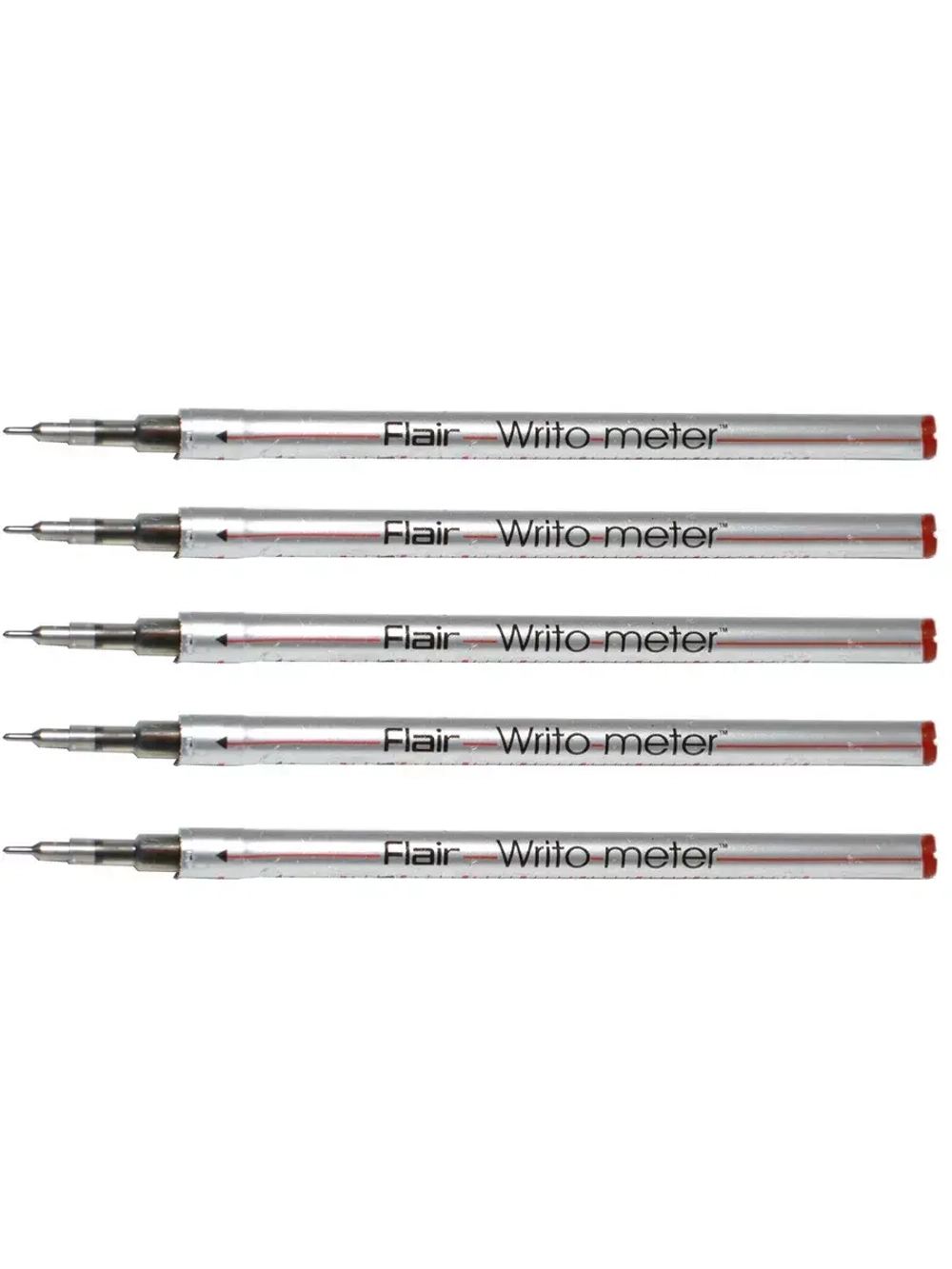 Стержень шариковый "WRITO-METER" 0.5 мм красный, 5 шт