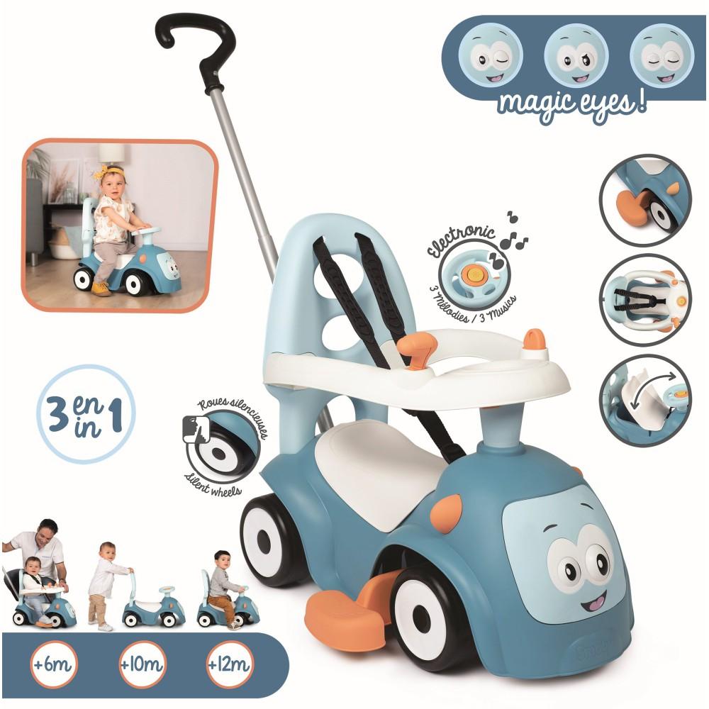 Каталка-ходунок Smoby Maestro 3 в 1 синяя — фото 2