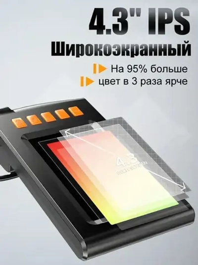 jingleszcn Эндоскоп с экраном 4,3 дюйма/8 мм/ручной эндоскоп Одна камера 2 м