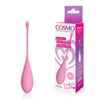 Вагинальный шарик Cosmo, нежно-розовый, силикон, 18 см