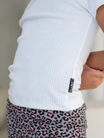 Белая футболка для девочки базовая