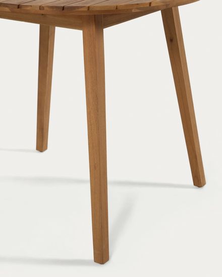 Круглый уличный стол Vilma из массива акации Ø 90 см 100% FSC Испания La Forma