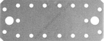 ЗУБР КП-2.0 140х55 х 2 мм, крепежная пластина, цинк (310236-140-55)