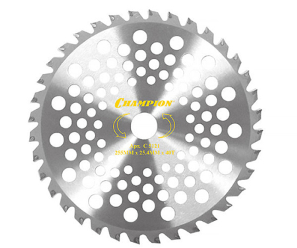 Нож CHAMPION 40 зубчатый d=255*25.4mm  твердосплавные зубцы   C5121