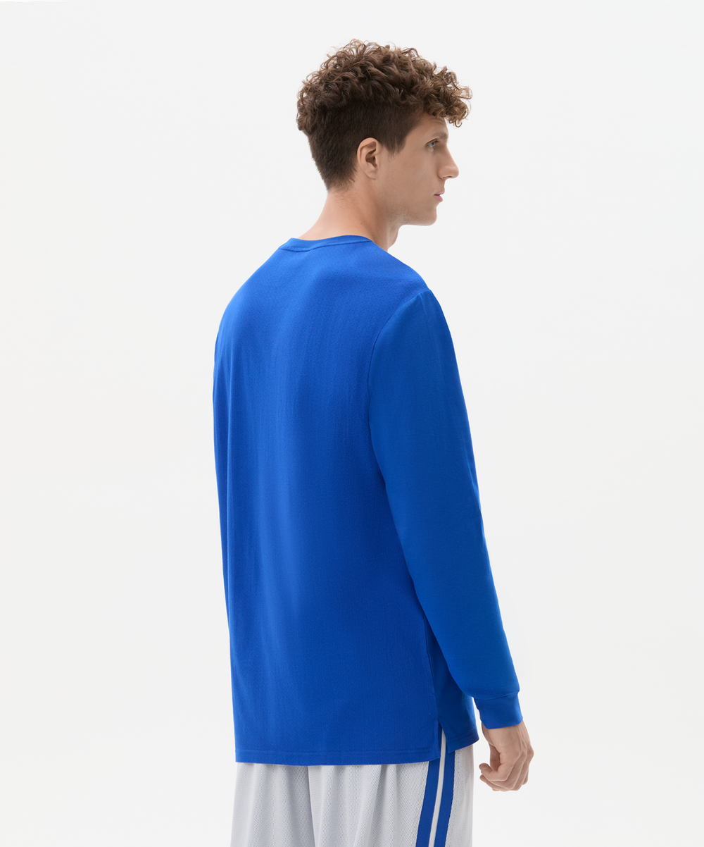 Лонгслив тренировочный JÖGEL DIVISION PerFormDRY Training CVC LS Z2, синий