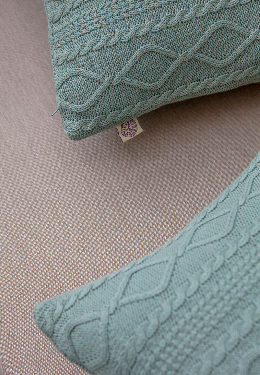 Наволочка декоративная 40x40 Luxberry Lux 67 серо-зеленая