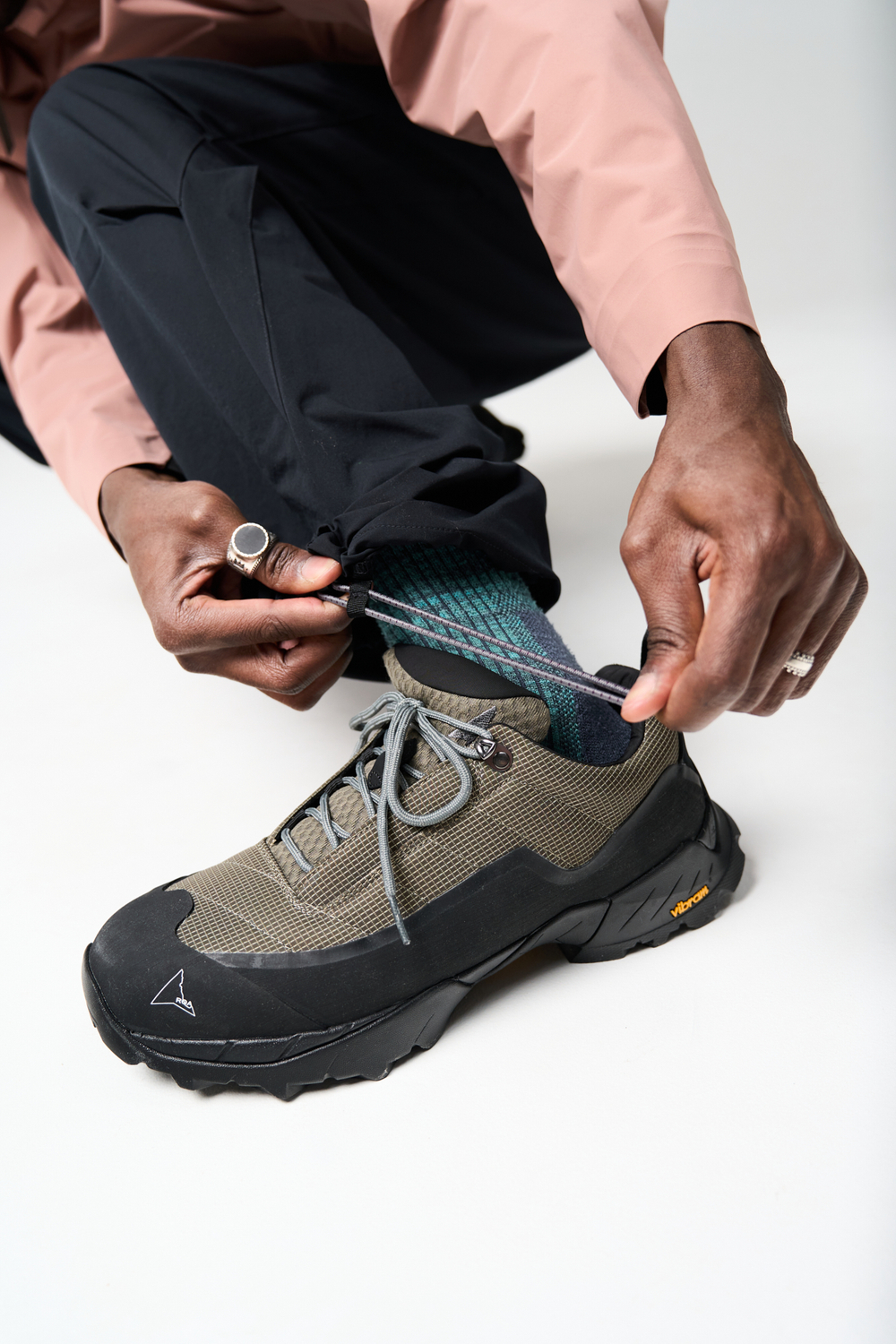 Брюки Nothomme Blue Casual Parachute Pants "Cool Black"