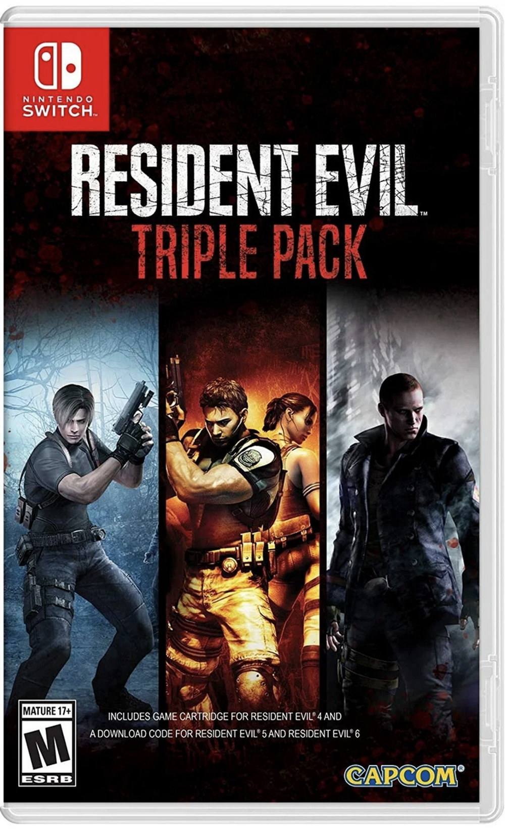 Resident Evil Triple Pack (картридж для Nintendo Switch, полностью на английском языке)