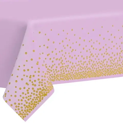 Скатерть «Руби» 137*183см цвет розовый, пвх