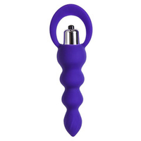 Фиолетовая анальная вибровтулка 14см ToyFa ToDo Twisty 358010