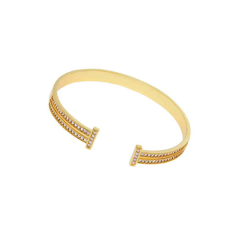 Браслет Кристальная Двойная Линия