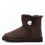 Угги Mini Bailey Button Bling Chocolate