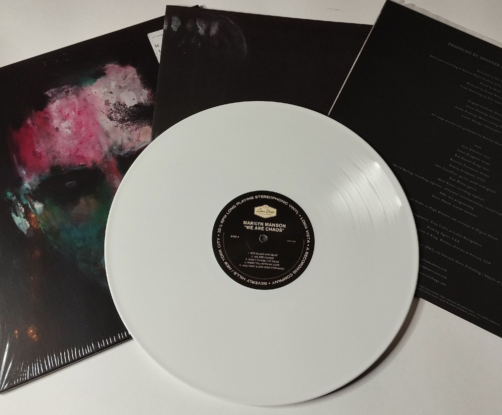 Винтажная виниловая пластинка LP Marilyn Manson We Are Chaos (EU 2020) (White Vinyl)
