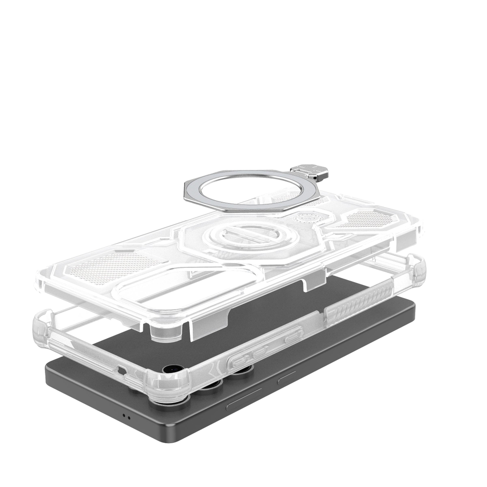 Прозрачный силиконовый чехол Expressive Clear Case для Samsung Galaxy S25 Ultra