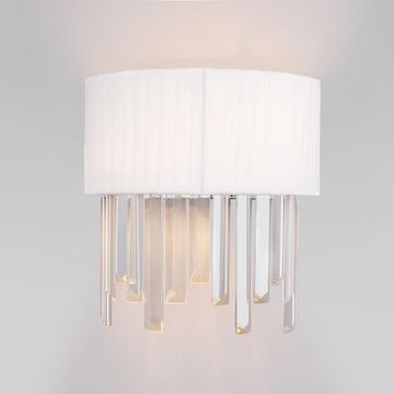 10122/2 / настенный светильник / хром/прозрачный хрусталь Strotskis