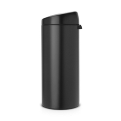 Ведро для мусора Brabantia Touch Bin матовое черное 30л вид сбоку