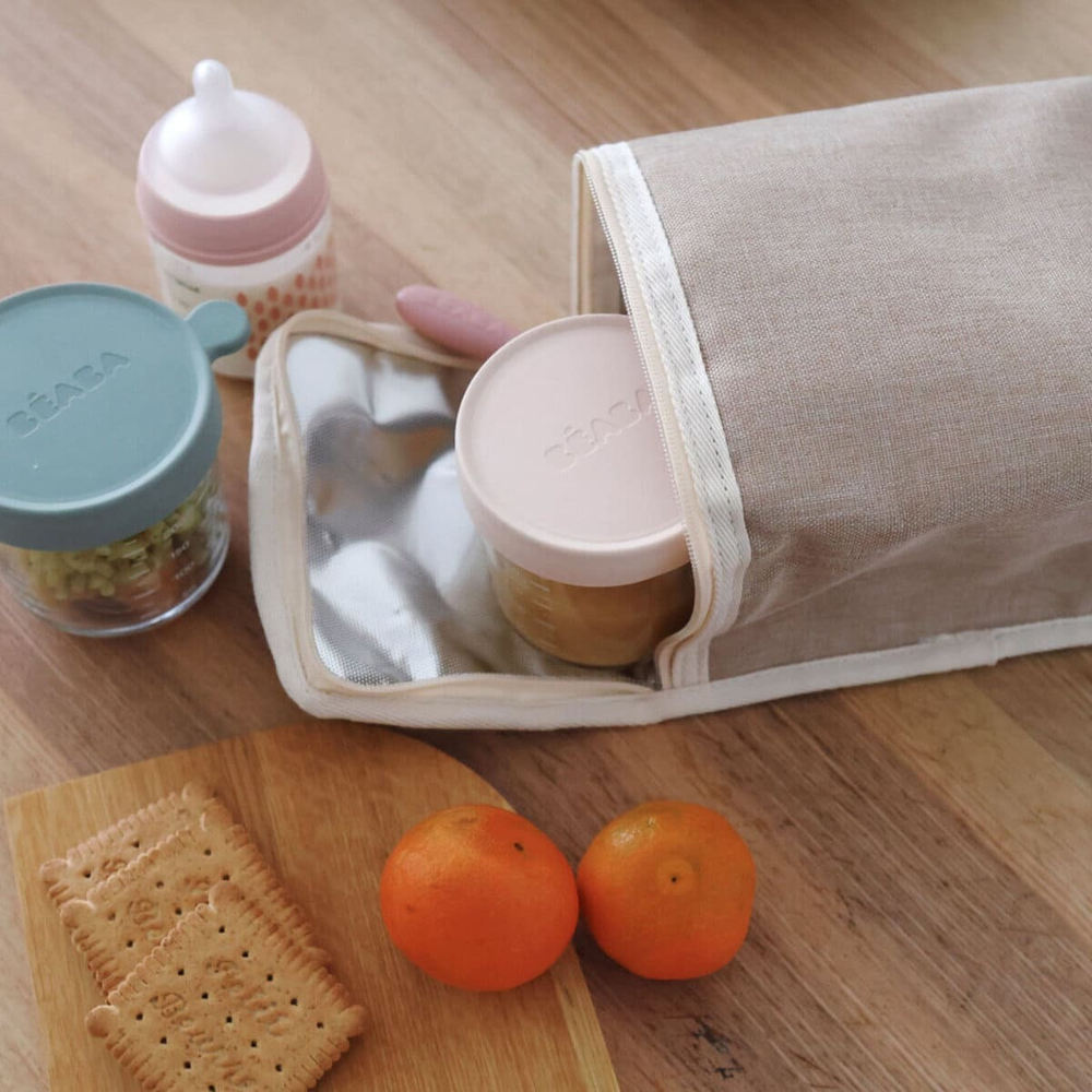 Термосумка для бутылочек BEABA бежевая