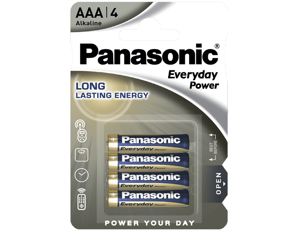 Батарейки Panasonic Everyday Power AAA щелочные 4 шт