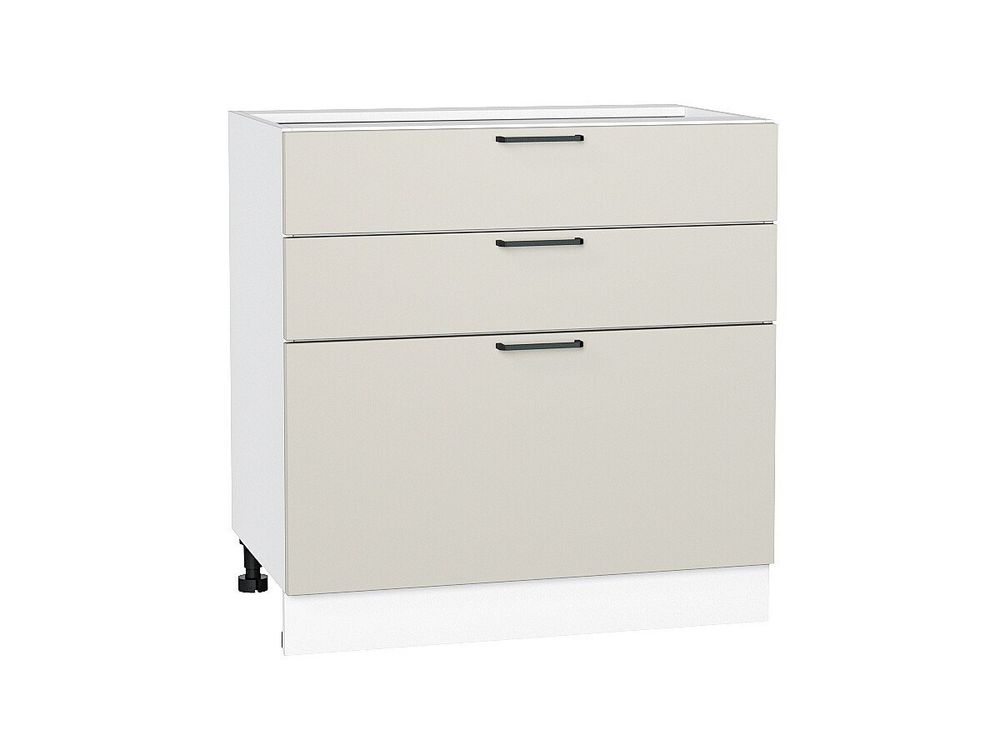 Шкаф нижний с 3-мя ящиками Флэт