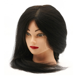 Голова-манекен учебная 918A, 100% натуральные волосы, 45-50 см