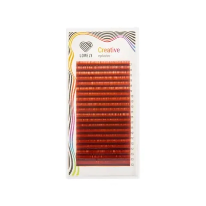Ресницы винные (red wine) Lovely - 20 линий - MIX