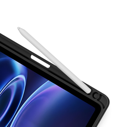 Чехол книжка черного цвета для планшета Xiaomi Redmi Pad 2 и Poco Pad C1, серия Toby Series от Dux Ducis