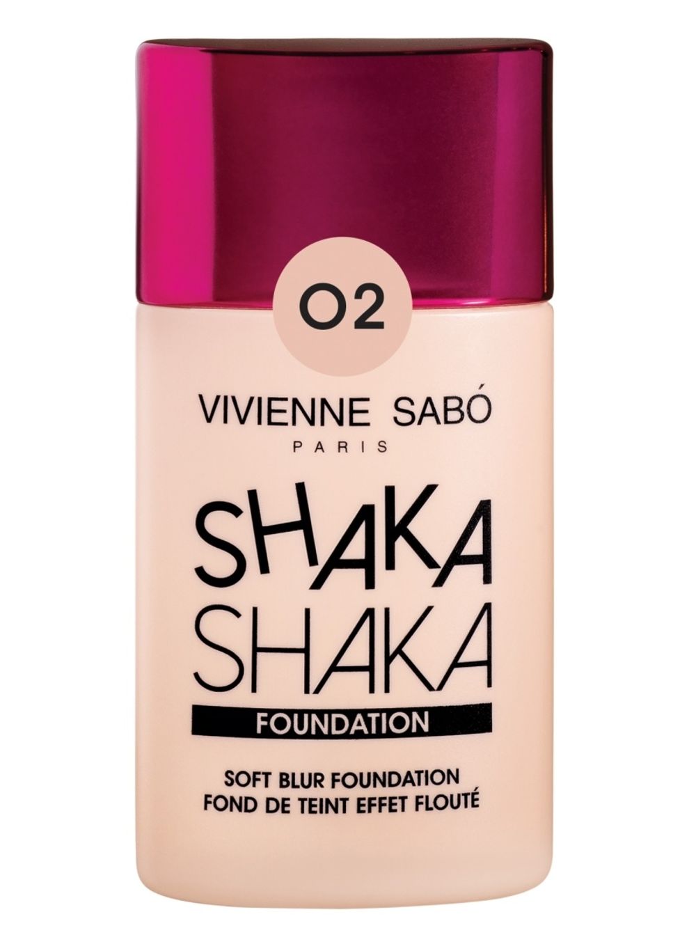 Тональный крем с натуральным блюр эффектом VIVIENNE SABO SHAKA SHAKA Foundation - 02