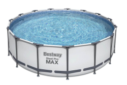Каркасный бассейн Bestway 457х122 см + фильтр-насос 3028 л/ч, тент, лестница (56438 BW)