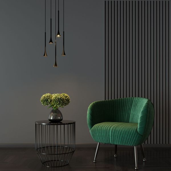 Светильник подвесной светодиодный Hall 5W 3000K черный Светильник подвесной светодиодный Hall 5W 3000K черный