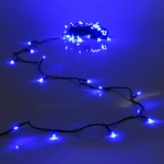 Гирлянда для дома 3,5м 36 ламп LED зелёный пров.,8 реж, IP-20, Синий