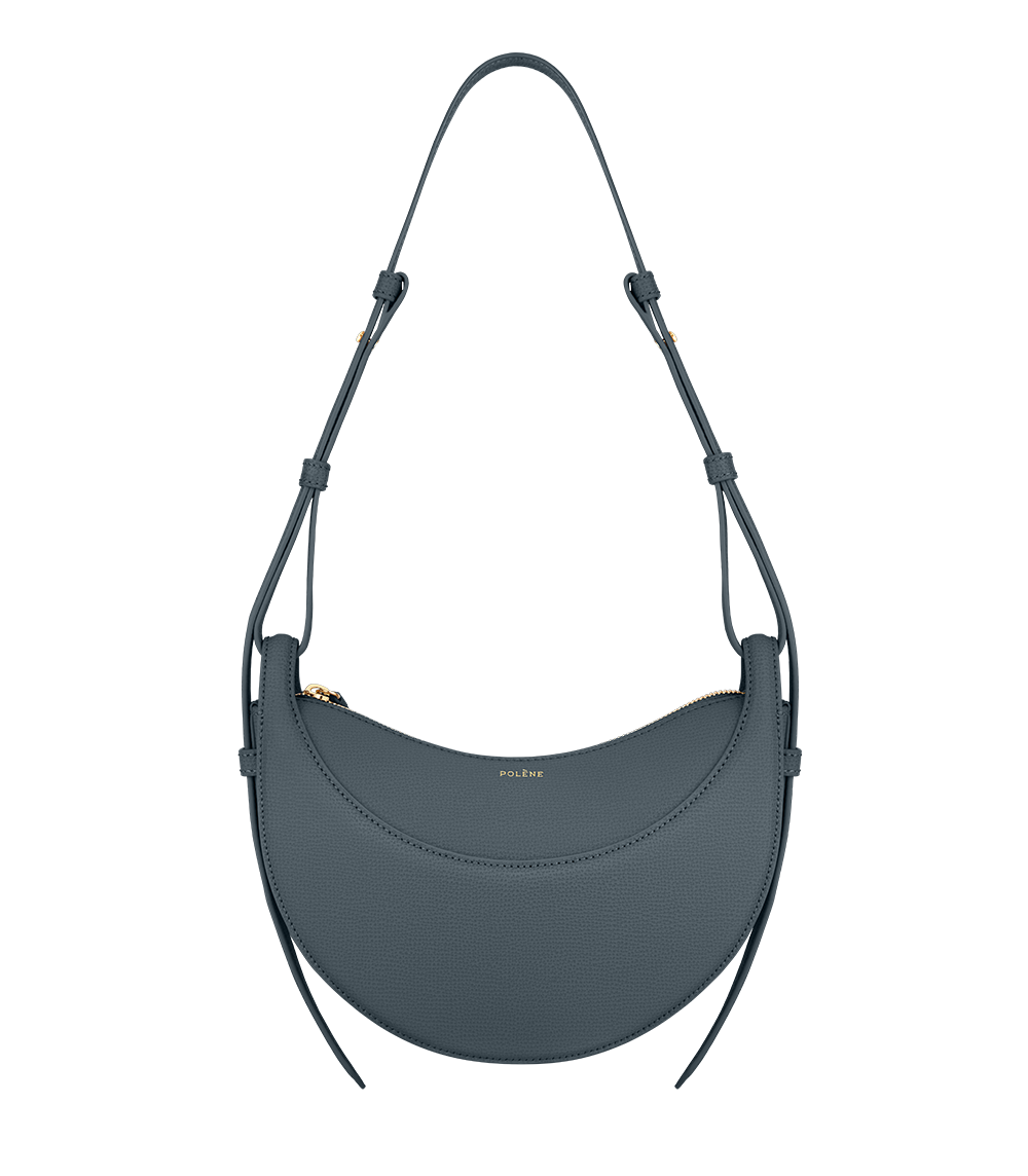 Сумка Polene Numero Dix EDITION TEXTURED MIDNIGHT BLUE