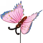 Фигура на спице «Бабочка блестящая» 12*10*60см для отпугивания птиц