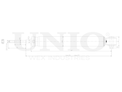 Амортизатор газовый задней подвески UNIO SAB-10782