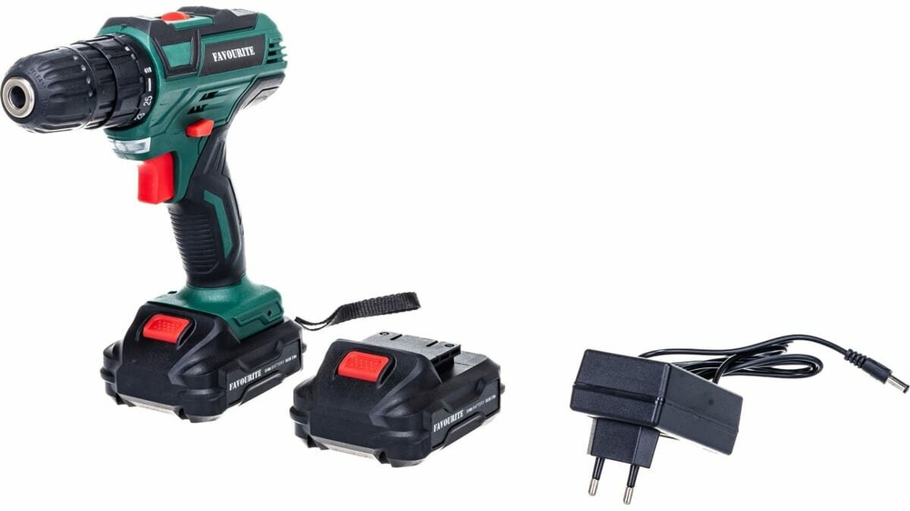 Акк. дрель-шуруповёрт FAVOURITE DC 1402 PROMO 14,4В, 2Ач, 26Нм Li-ion (101101402)