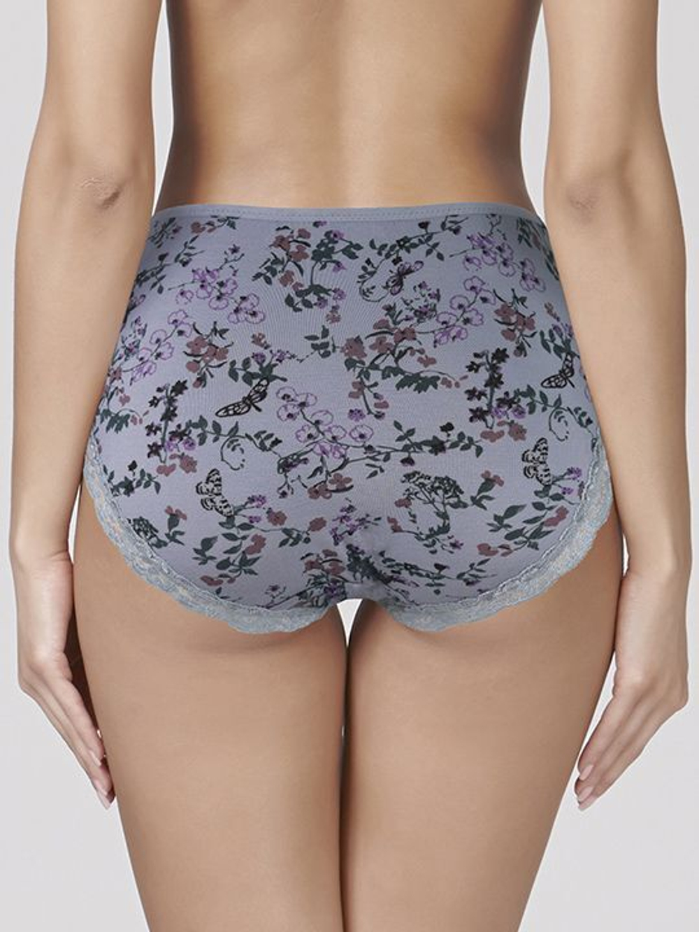 Трусики-слипы Linda с цветочным рисунком (Размер: L) (Цвет: бежевый)