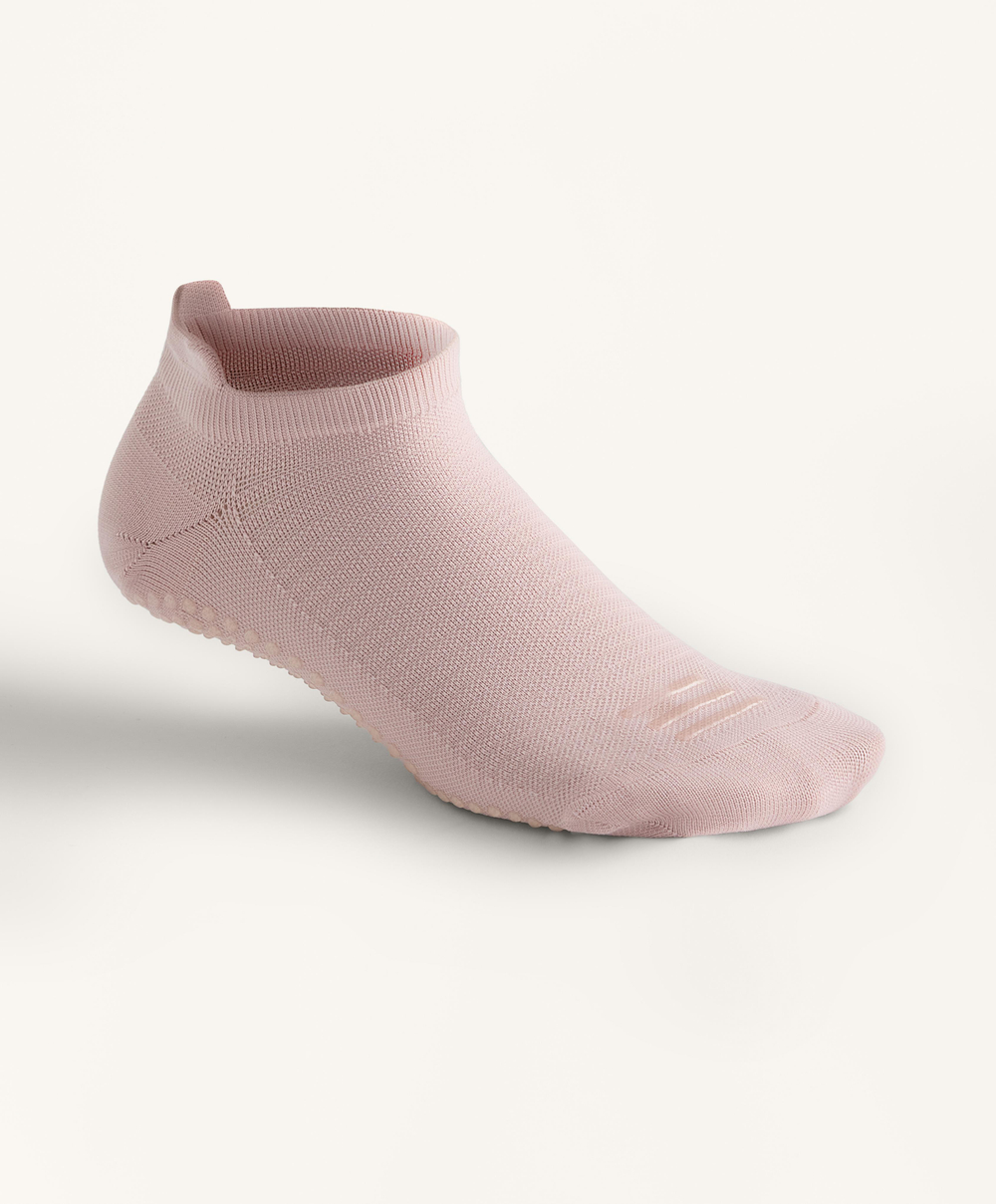 OYSHO Две пары носков-сникеров из смесового полиамида для йоги и пилатеса, розовый